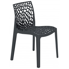 GRUVYER καρέκλα polypropylene higlopp ΑΝΘΡΑΚΙ, 53x54x81
